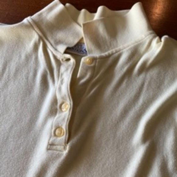 Basic Editions Yellow Tank with Collar and Small Button Up - Picture 3 of 6